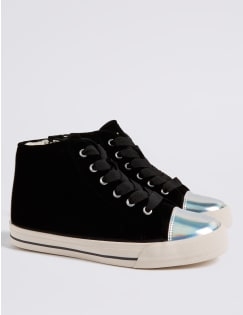 Kids' Fashion Trainers, BLACK, catlanding