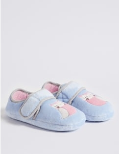 Kids' Riptape Slippers, PINK, catlanding