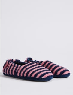 Kids' Striped Slipper, PURPLE MIX, catlanding