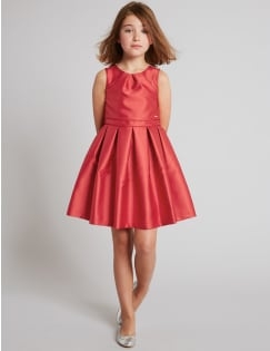 Sleeveless Prom Dress (3-14 Years), RED, catlanding